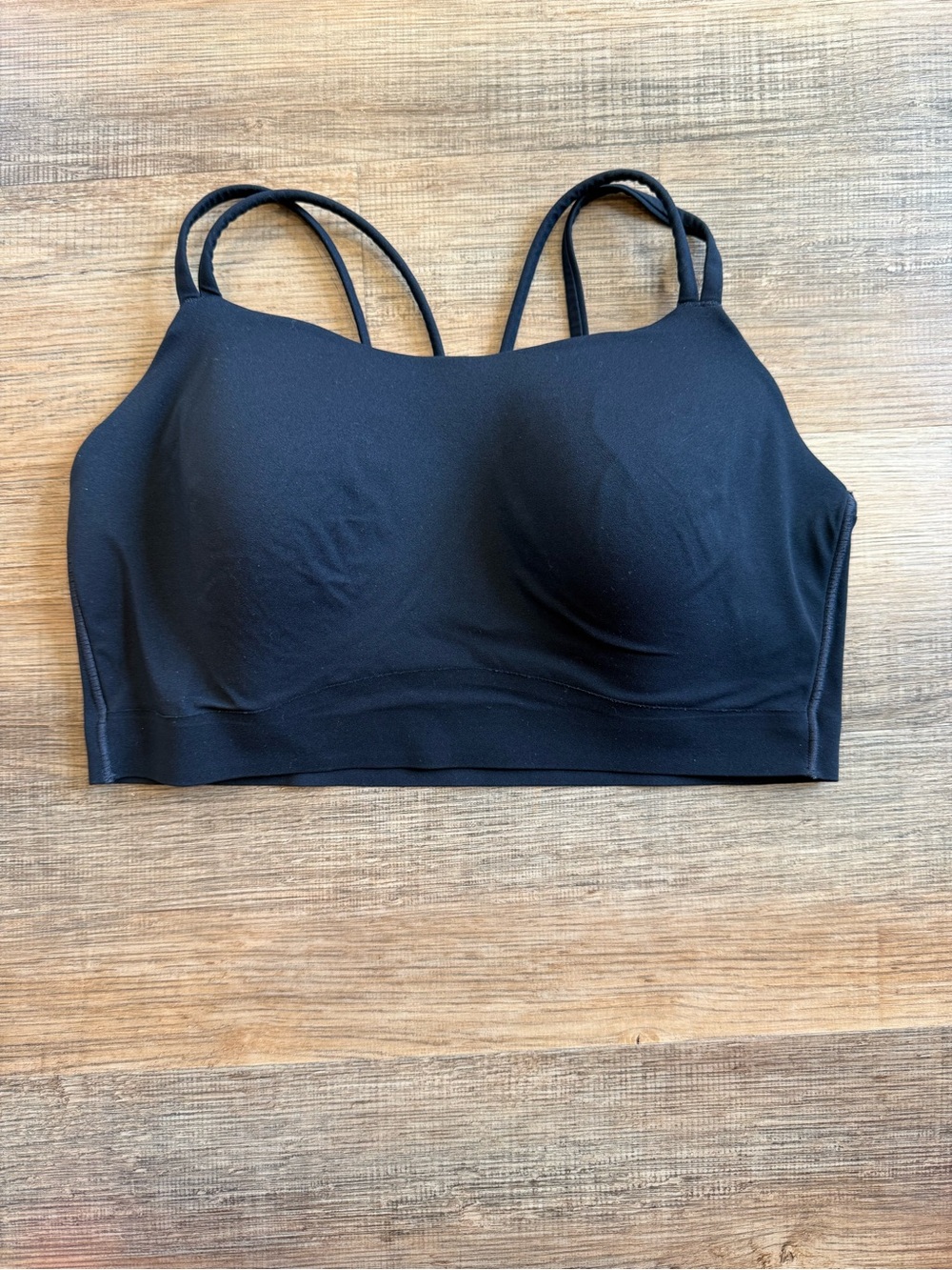 Soma Black Double-Strap Seamless Bralette size L